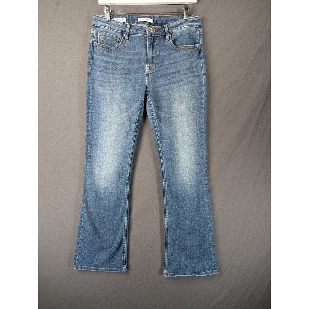Vigoss‎ Jagger Bootcut Jeans Blue Denim Mid Rise Stretch Size 30